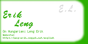 erik leng business card